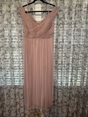 Azazie Blush Pink Maxi Dress